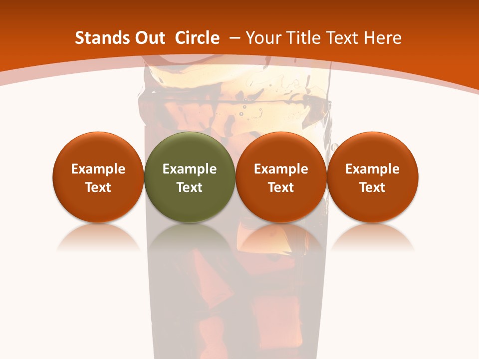 Coca-Cola With Ice PowerPoint Template