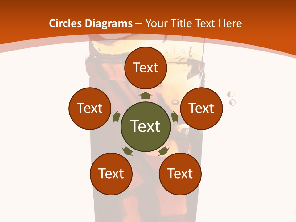 Coca-Cola With Ice PowerPoint Template