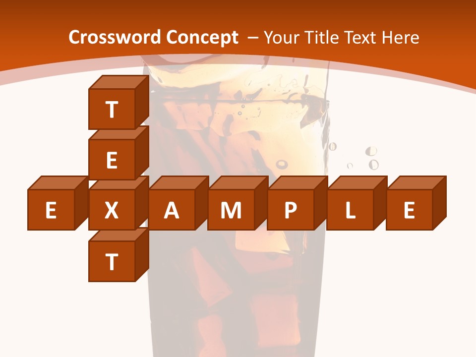 Coca-Cola With Ice PowerPoint Template