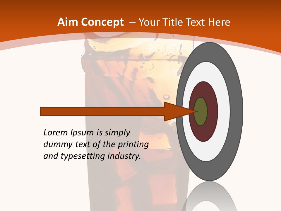 Coca-Cola With Ice PowerPoint Template