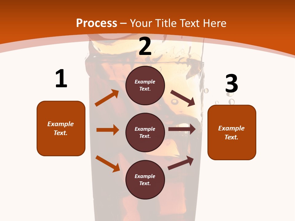 Coca-Cola With Ice PowerPoint Template