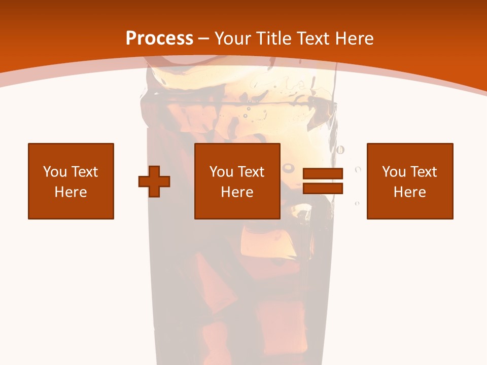 Coca-Cola With Ice PowerPoint Template