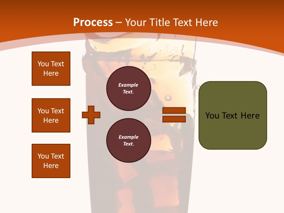 Coca-Cola With Ice PowerPoint Template