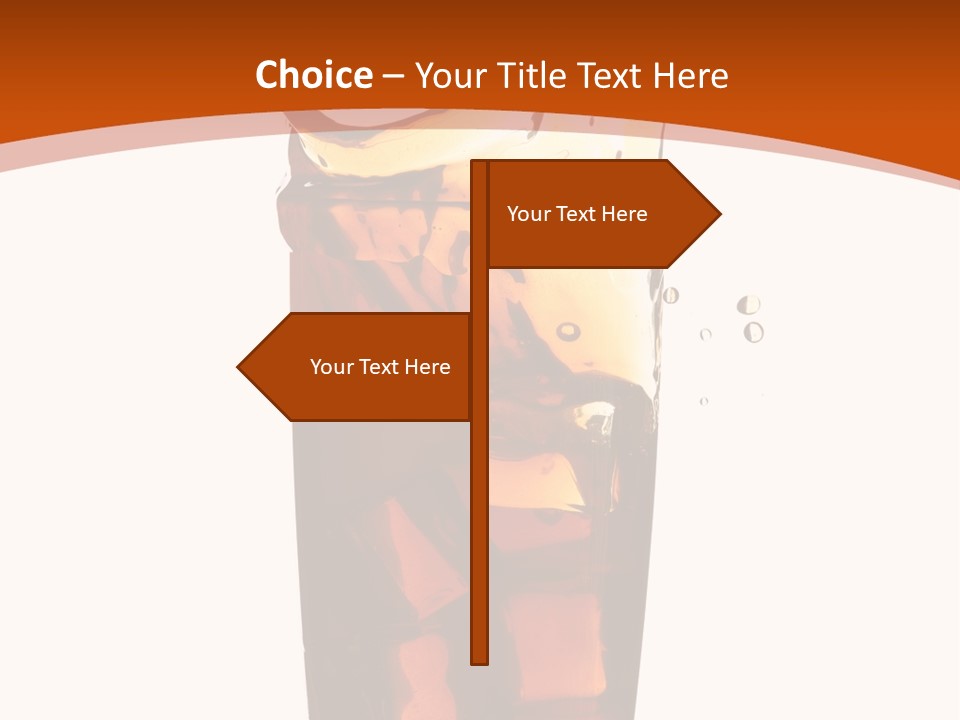 Coca-Cola With Ice PowerPoint Template