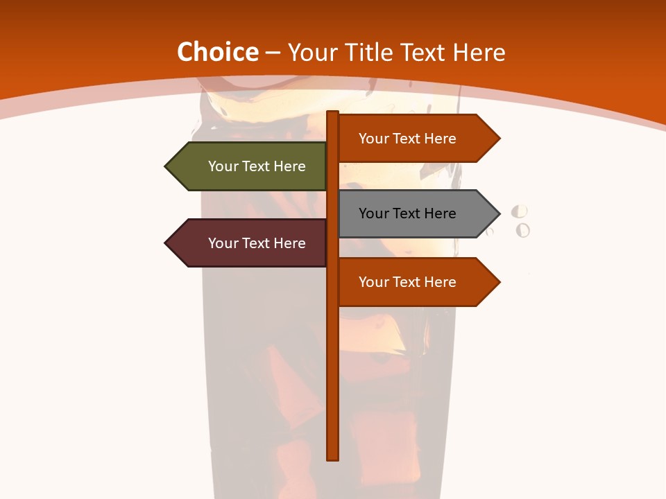 Coca-Cola With Ice PowerPoint Template