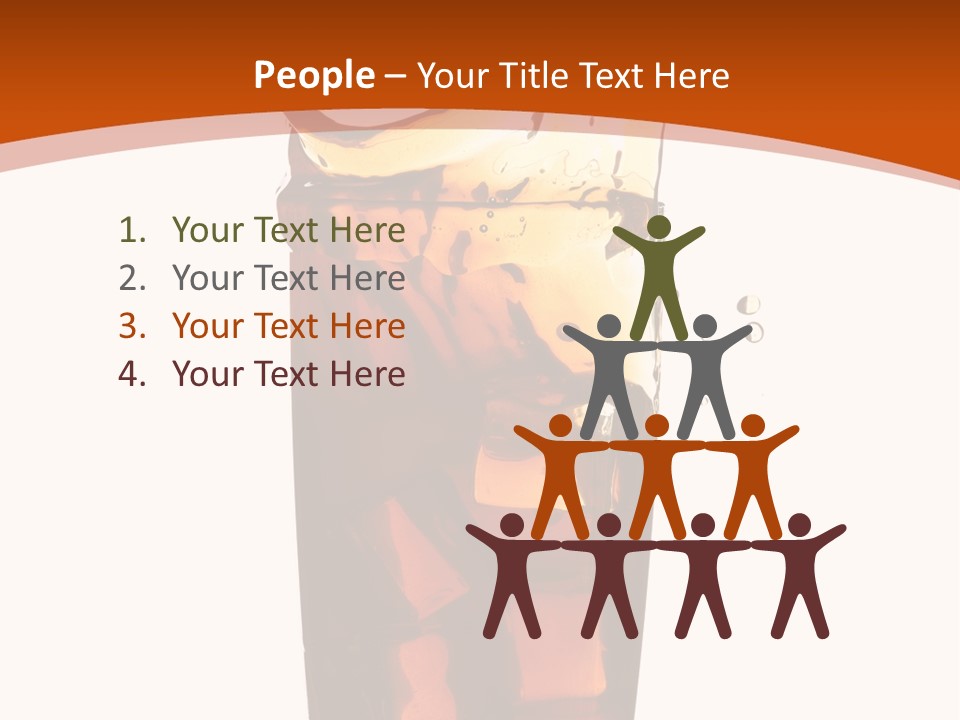 Coca-Cola With Ice PowerPoint Template