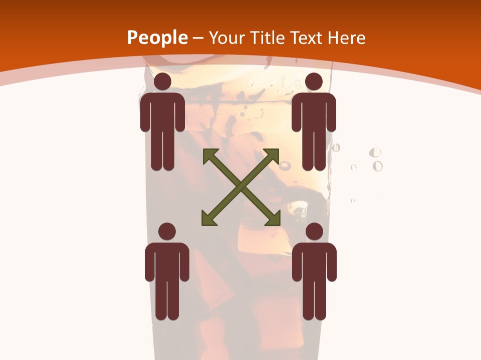 Coca-Cola With Ice PowerPoint Template