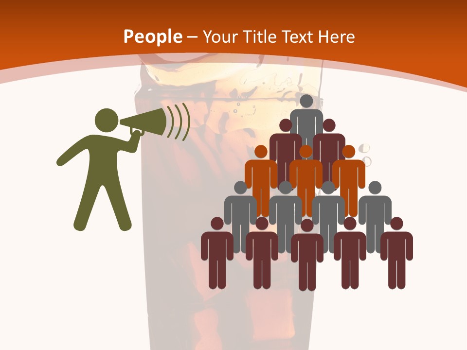 Coca-Cola With Ice PowerPoint Template