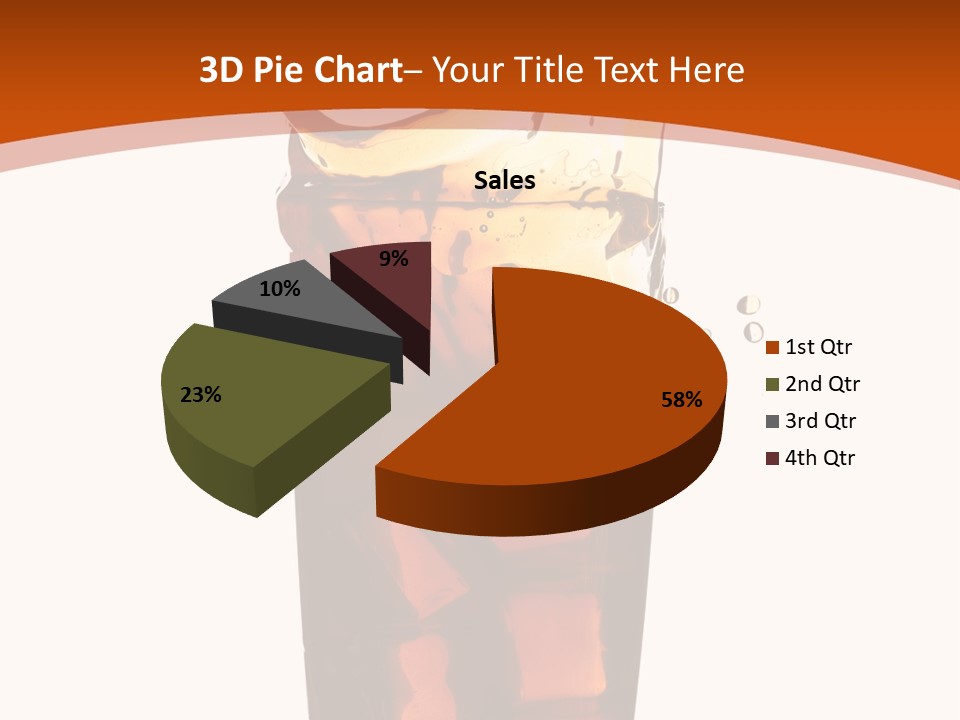 Coca-Cola With Ice PowerPoint Template