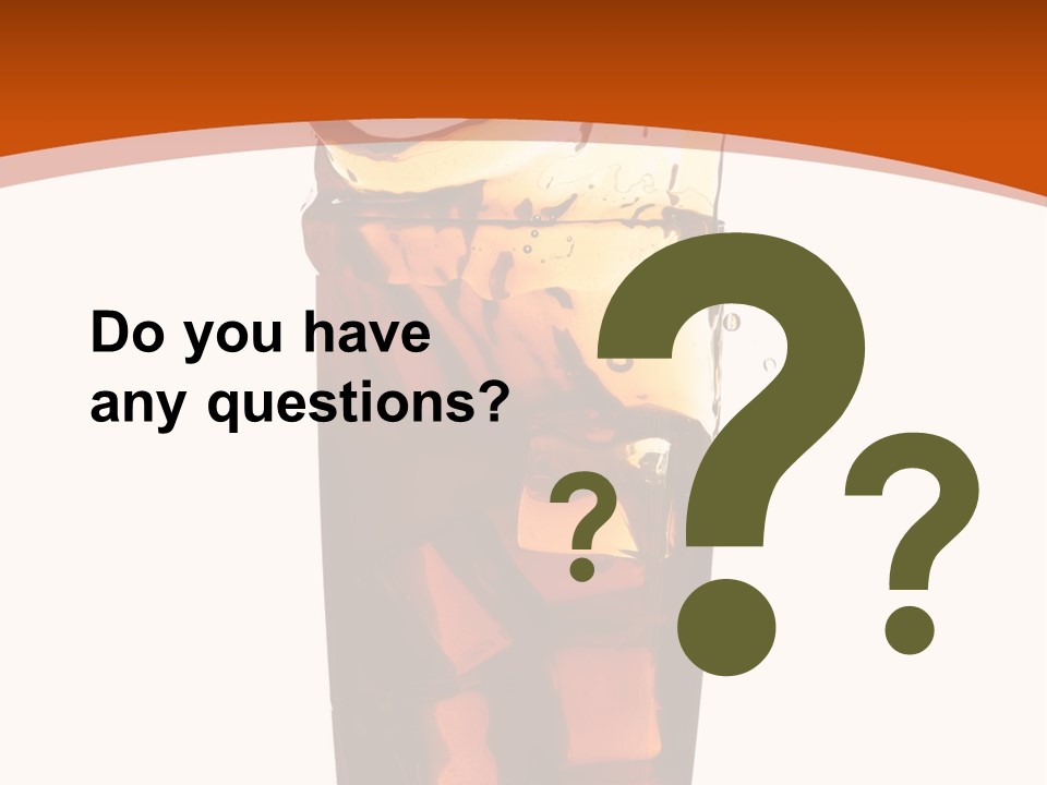 Coca-Cola With Ice PowerPoint Template