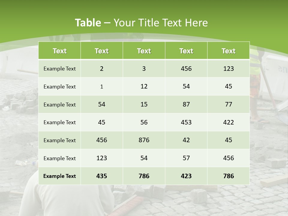 Paving Stones PowerPoint Template