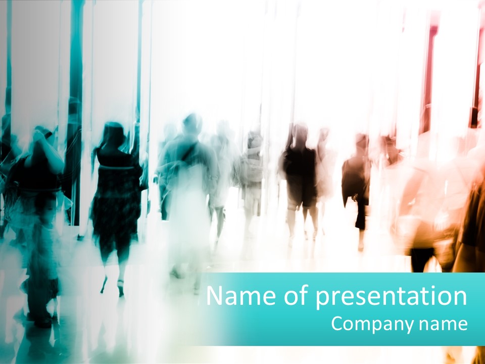 Shadows Of People PowerPoint Template
