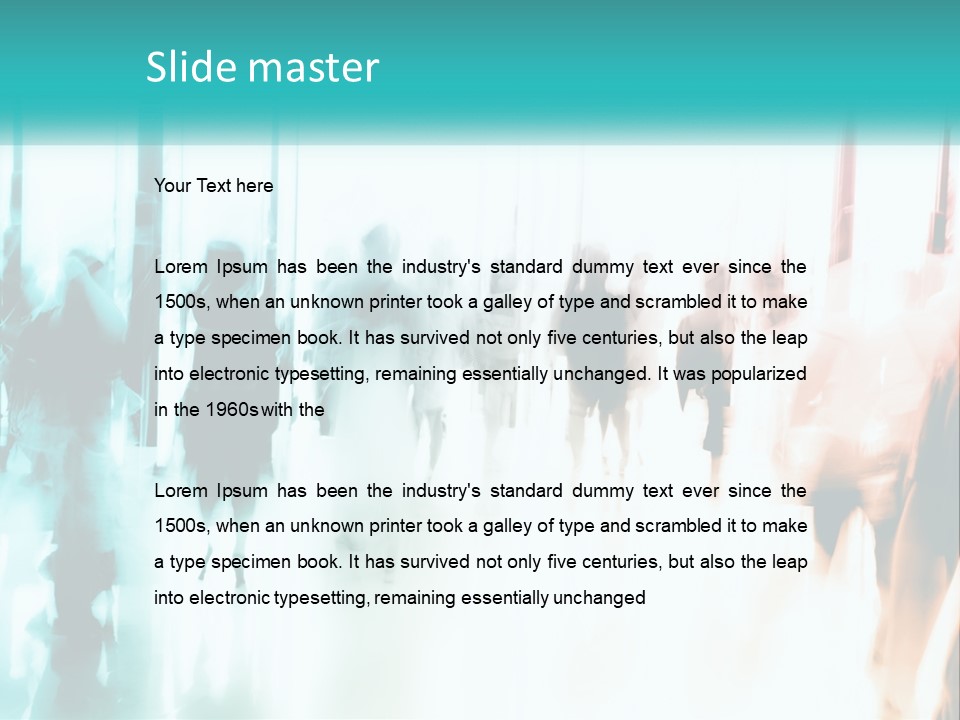 Shadows Of People PowerPoint Template