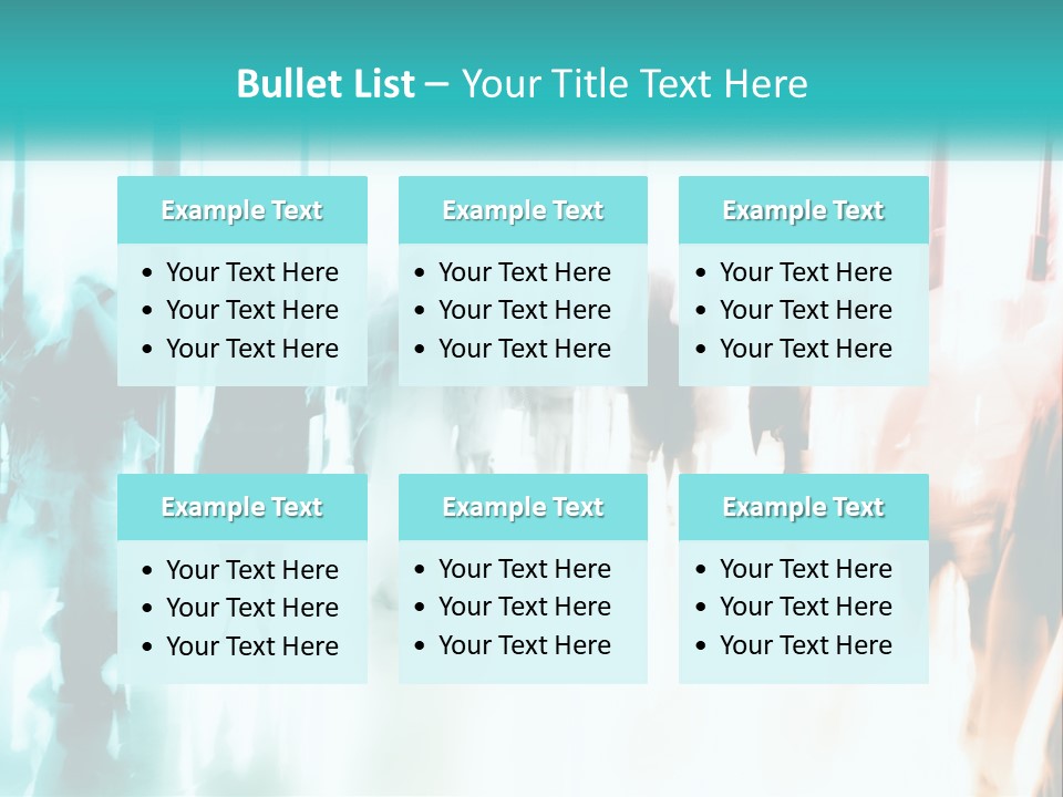 Shadows Of People PowerPoint Template