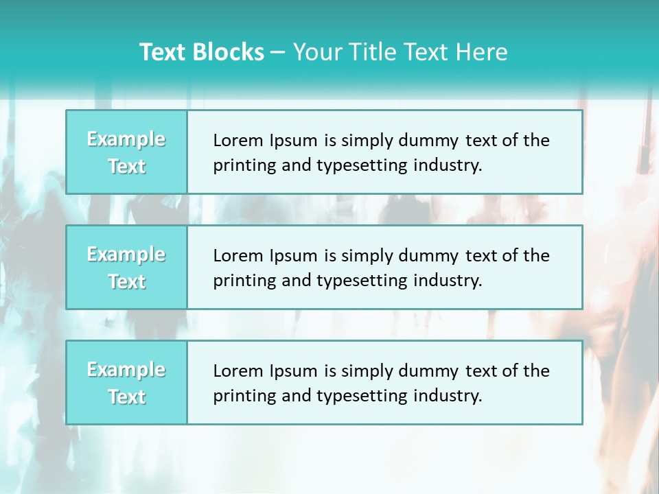 Shadows Of People PowerPoint Template