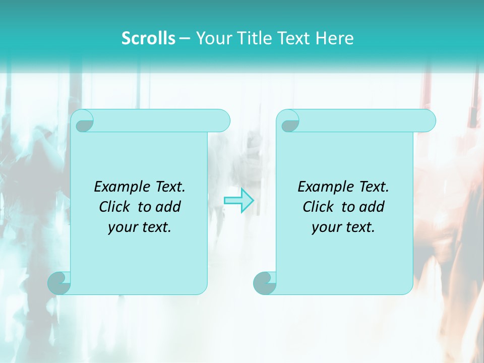 Shadows Of People PowerPoint Template