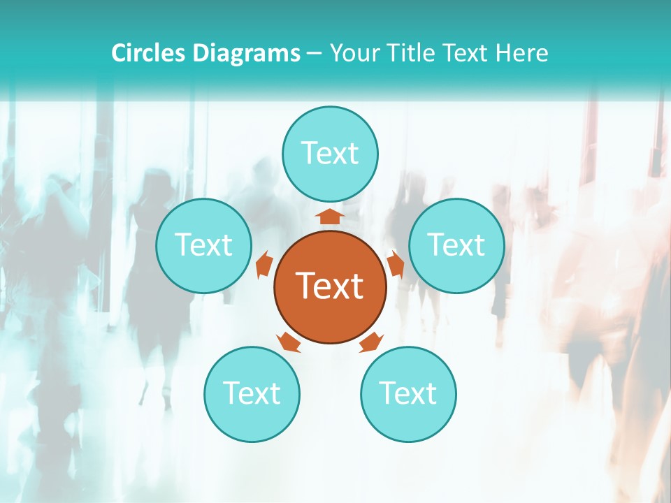 Shadows Of People PowerPoint Template