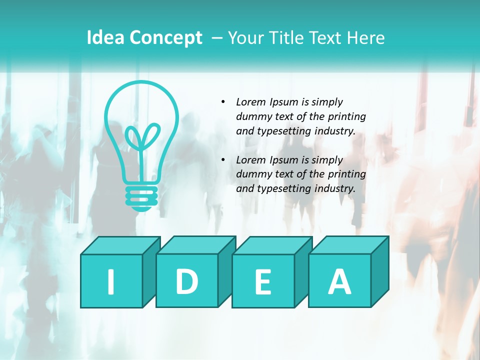 Shadows Of People PowerPoint Template