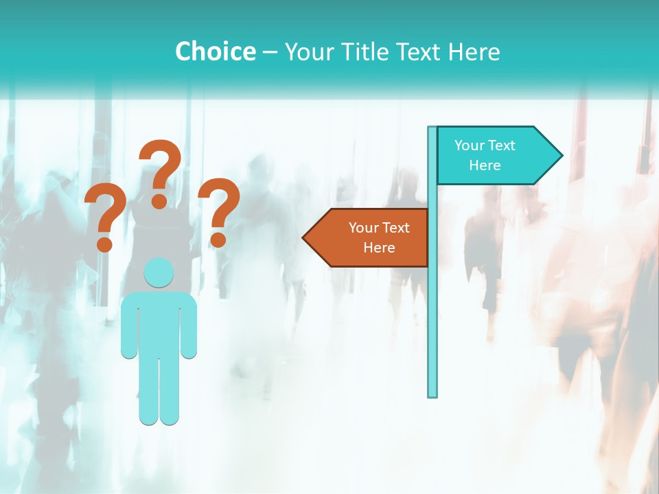 Shadows Of People PowerPoint Template