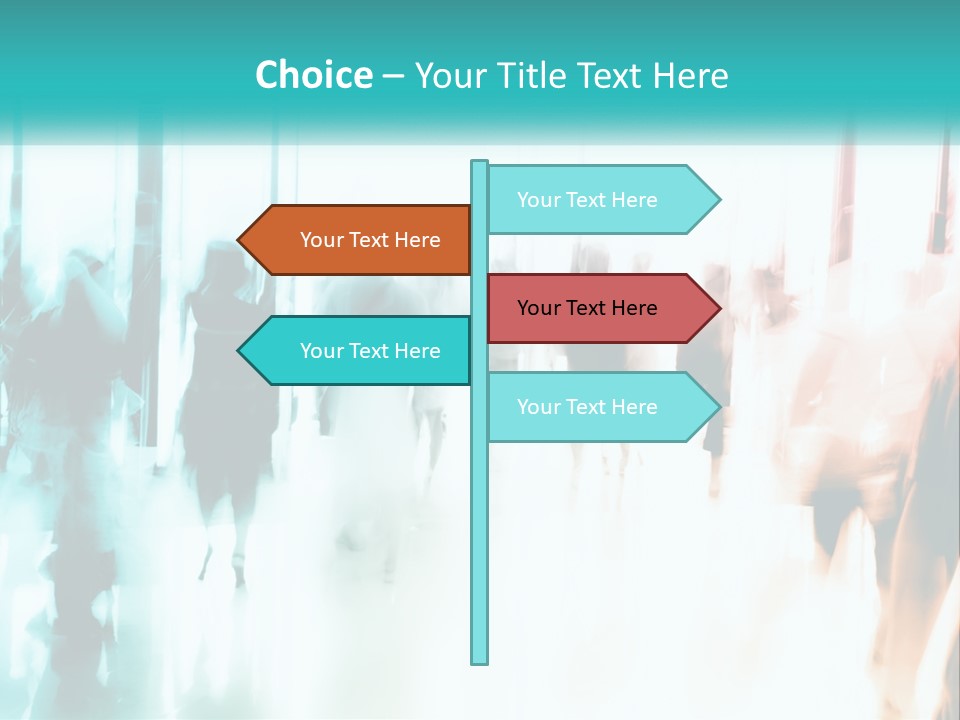 Shadows Of People PowerPoint Template