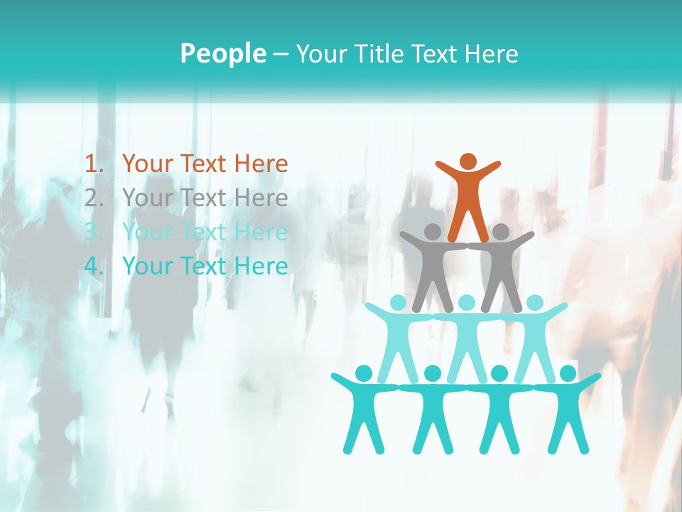 Shadows Of People PowerPoint Template