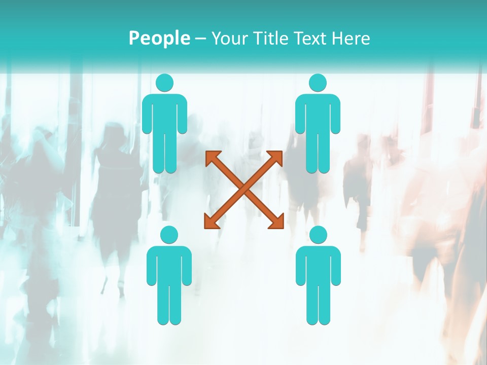 Shadows Of People PowerPoint Template