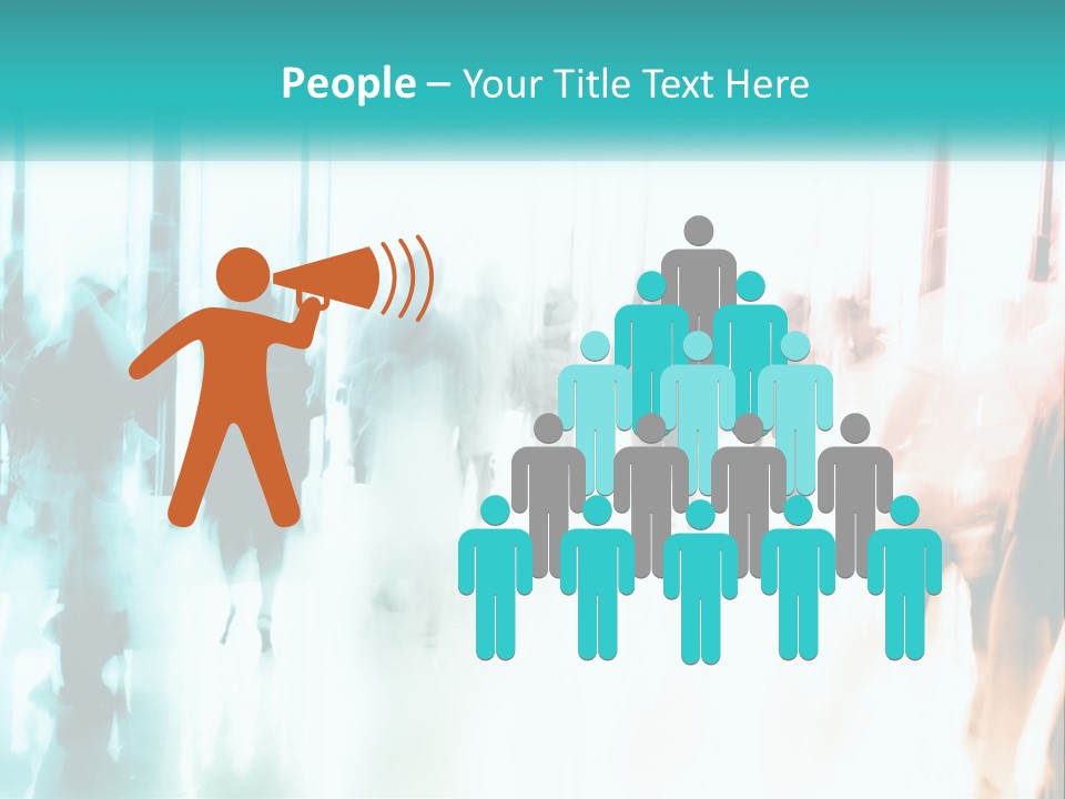 Shadows Of People PowerPoint Template