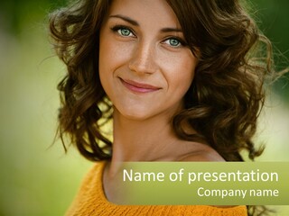 Smiling Girl PowerPoint Template
