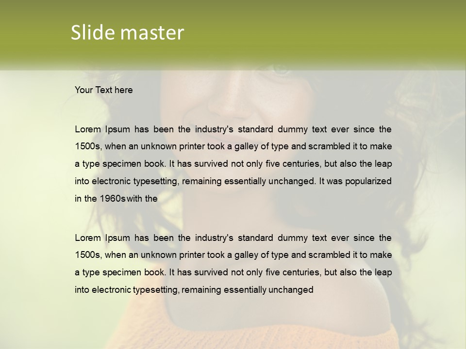 Smiling Girl PowerPoint Template