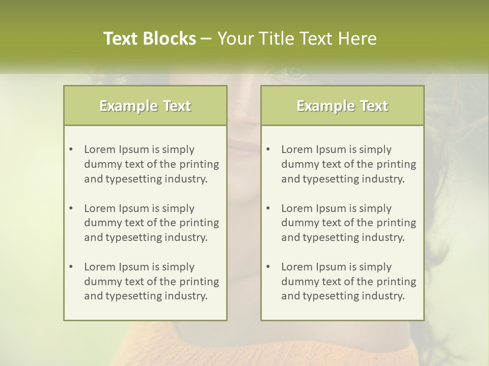 Smiling Girl PowerPoint Template