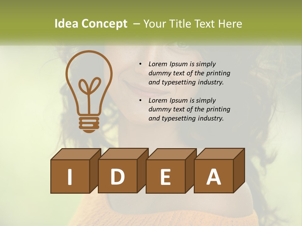 Smiling Girl PowerPoint Template