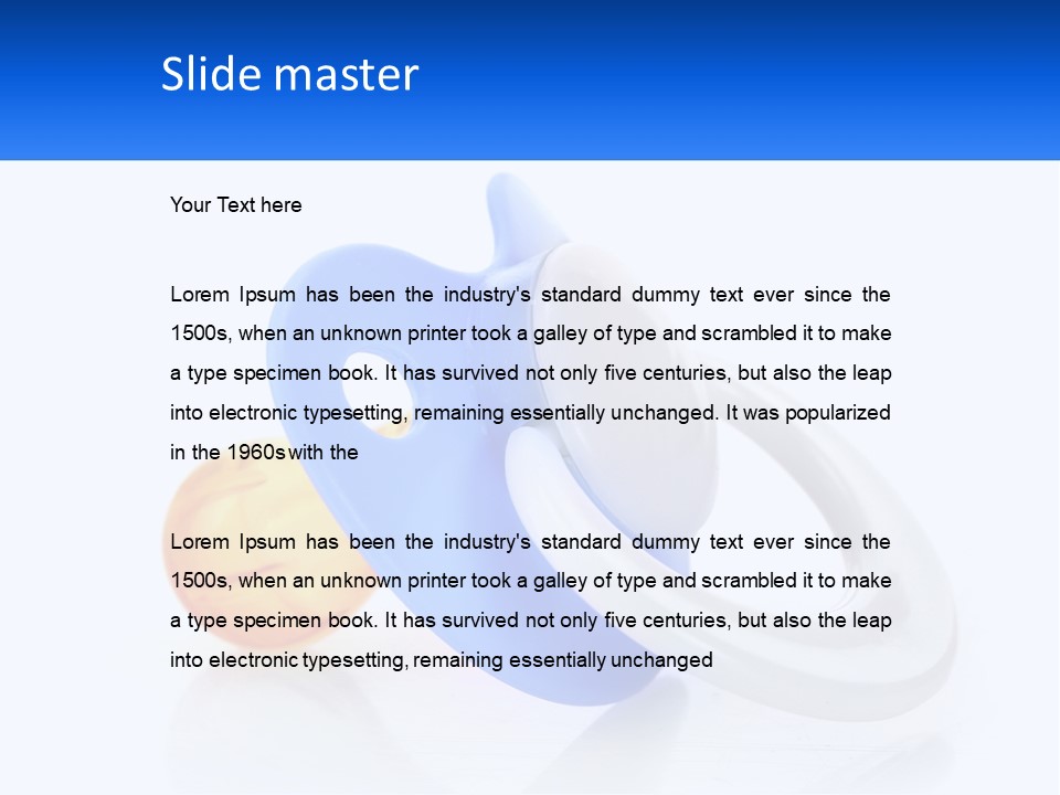 Baby Pacifier PowerPoint Template