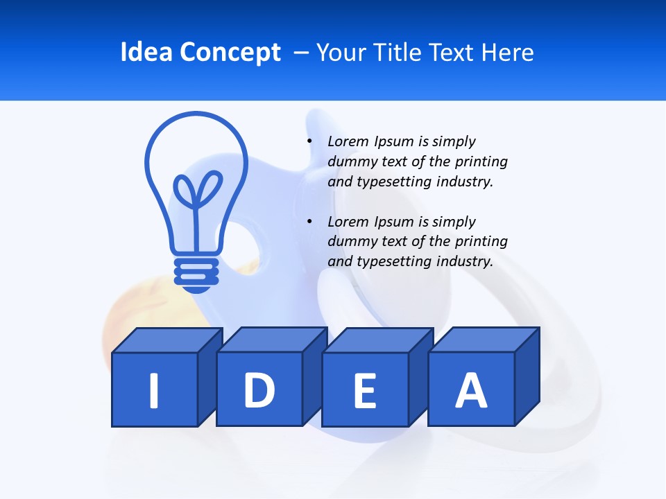 Baby Pacifier PowerPoint Template