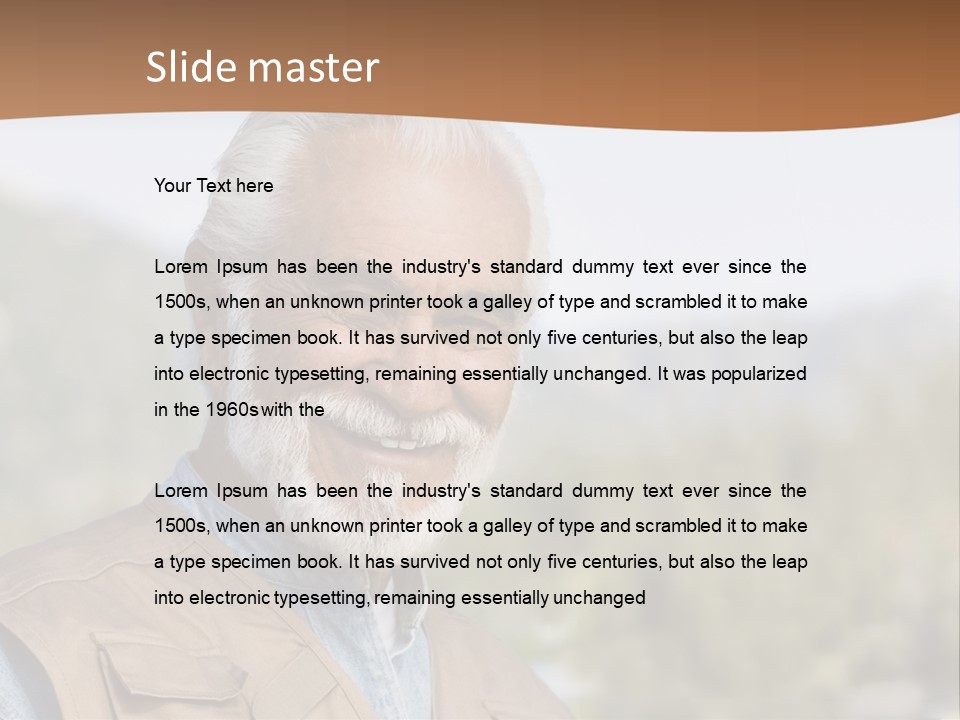 Old Man PowerPoint Template