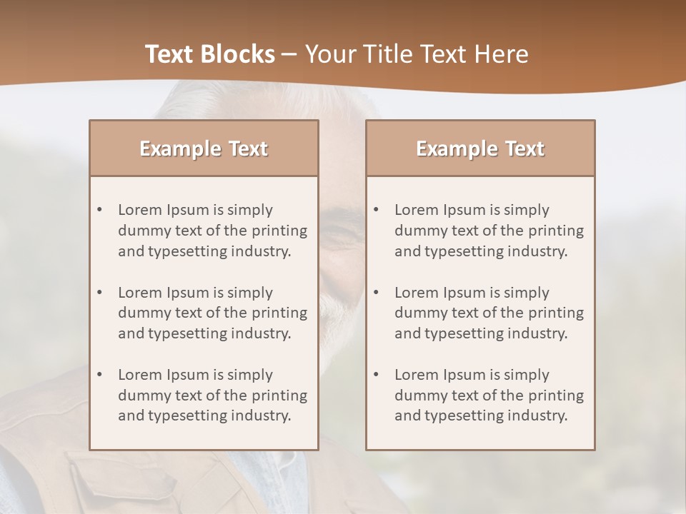Old Man PowerPoint Template