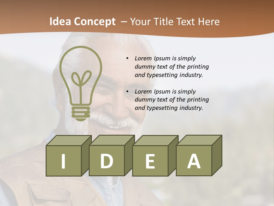 Old Man PowerPoint Template