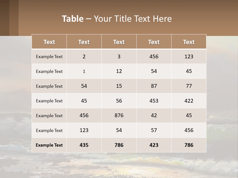 Oil Painting Ship In A Storm PowerPoint Template