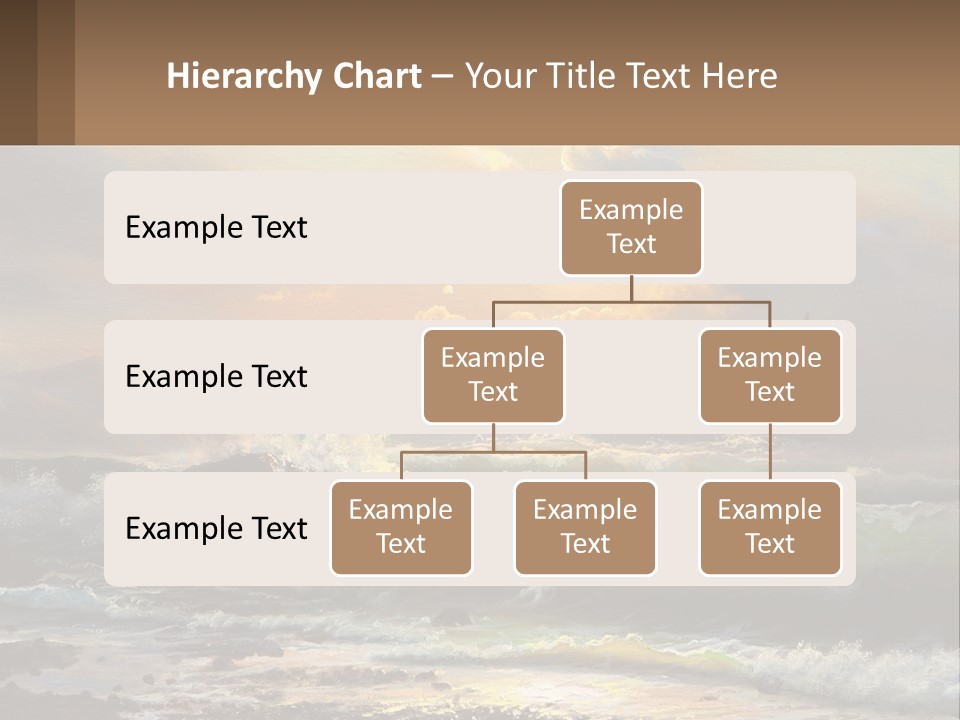 Oil Painting Ship In A Storm PowerPoint Template