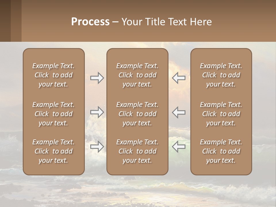 Oil Painting Ship In A Storm PowerPoint Template