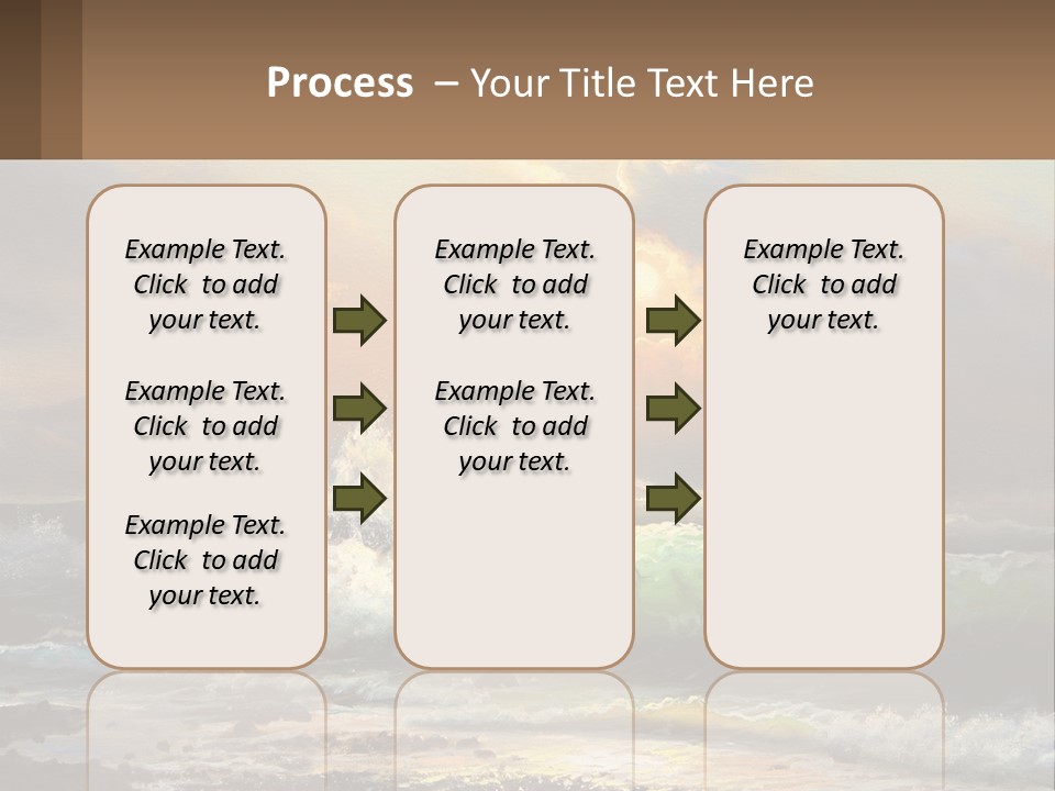 Oil Painting Ship In A Storm PowerPoint Template