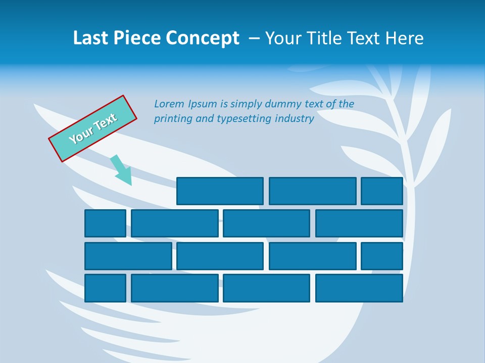 The Dove Of Peace Carries An Olive Branch PowerPoint Template