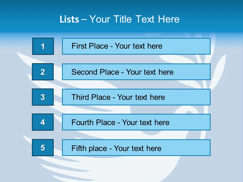 The Dove Of Peace Carries An Olive Branch PowerPoint Template