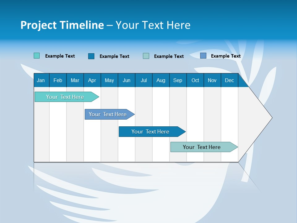 The Dove Of Peace Carries An Olive Branch PowerPoint Template