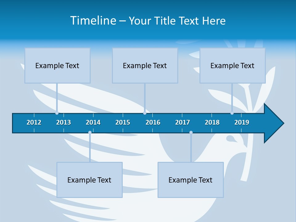 The Dove Of Peace Carries An Olive Branch PowerPoint Template