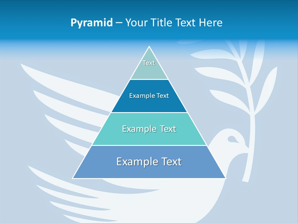 The Dove Of Peace Carries An Olive Branch PowerPoint Template