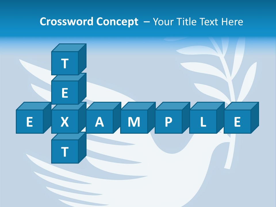 The Dove Of Peace Carries An Olive Branch PowerPoint Template