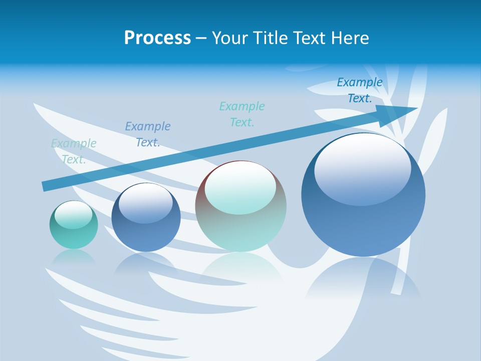 The Dove Of Peace Carries An Olive Branch PowerPoint Template
