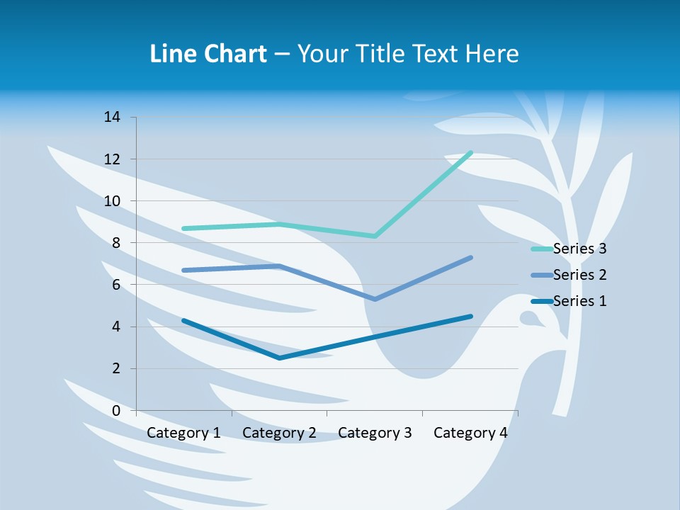 The Dove Of Peace Carries An Olive Branch PowerPoint Template