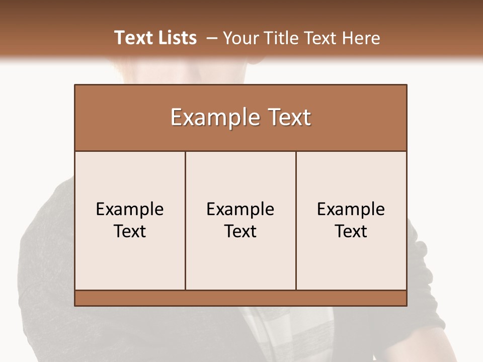 Guy With Mohawk PowerPoint Template