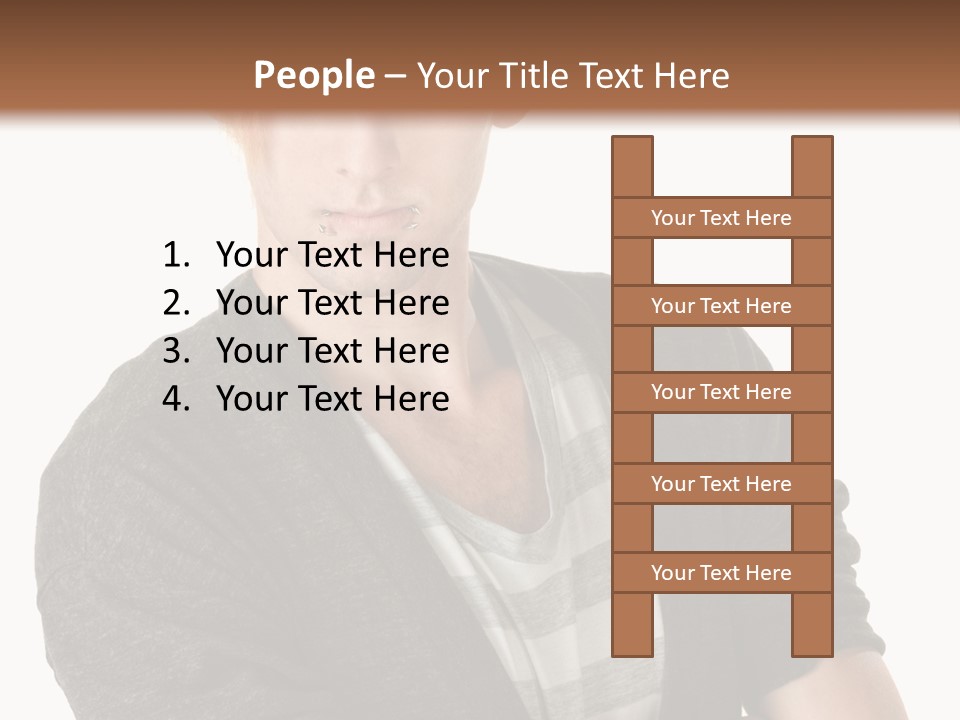 Guy With Mohawk PowerPoint Template